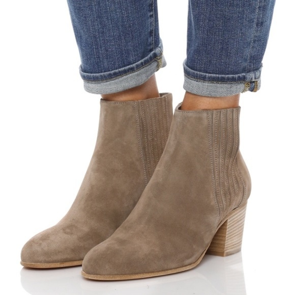Vince Shoes - Vince. Haider Sport Suede Ankle Bootie Beige